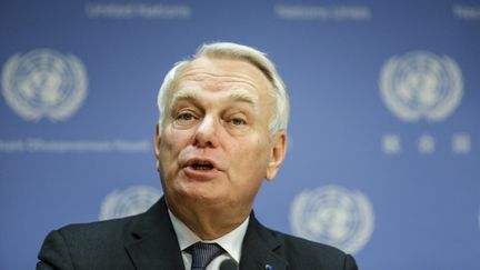 Jean-Marc Ayrault, ministre des Affaires étrangères, au siège de l'ONU à New-York, le 23 septembre 2016. (KENA BETANCUR / AFP)