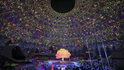 Dubaï a ouvert son Expo universelle 2020 le 30 septembre 2021, avec une cérémonie impressionnante de lumières et de feux d'artifice. (KARIM SAHIB / AFP)