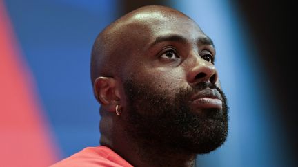 Teddy Riner, le 13 juillet dernier à Paris. (STEPHANE DE SAKUTIN / AFP)