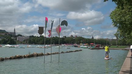 Une oeuvre d'art du festival "Annecy paysages". (FRANCEINFO)