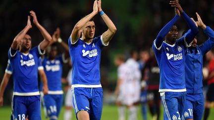 Lucas Ocampos a marqué des points à Groningen en Ligue Europa. (PATRIK STOLLARZ / AFP)