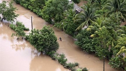 Une vue d'Escuintla au Guatemala, le 30 mai, après le passage de la tempête Agatha. (AFP)