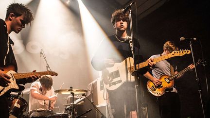 Viola Beach (River Reeves, Jack Dakin, Kris Leonard, Tomas Lowe) en concert à Londres (Koko, 29 janvier 2016)
 (RMV / Rex / Shutterstock / SIPA)