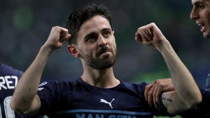 Bernardo Silva lors du huitième de finale aller de Ligue des champions face au Sporting Portugal, le 15 février 2022 à Lisbonne. (NURPHOTO via AFP)