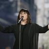 Lisa Angell, la candidate de la France, chante sur la sc&egrave;ne du 60e concours Eurovision de la chanson, &agrave; Vienne (Autriche), le 23 mai 2015. (DIETER NAGL / AFP)