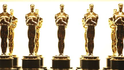 Des statuettes d'Oscars patientant backstage lors de la cérémonie 2017 au Dolby Theatre de Hollywood, à Los Angeles (26 février 2017)
 (Matt Sayles / AP / Sipa)