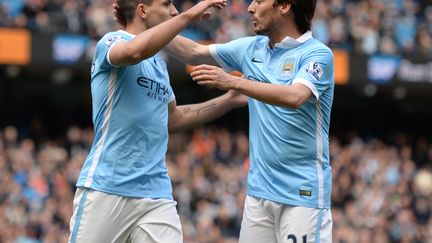 Sergio Agüero et David Silva (Manchester City)