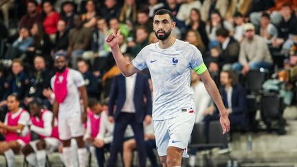 The captain of the French futsal team Abdessamad Mohammed on February 5, 2024. (MAXPPP)