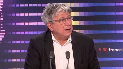 Eric Coquerel, député LFI et président de la commission des finances de l'Assemblée nationale, était l'invité de franceinfo le 29 juillet 2022. (FRANCEINFO / RADIO FRANCE)