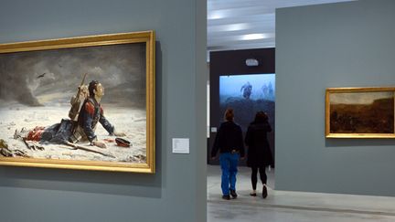 Les salles d'exposition du Louvre-Lens pour "Les désastres de la guerre"
 (DENIS CHARLET / AFP)