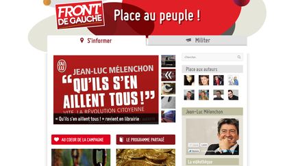 Page d'accueil du site "Place au peuple !" (DR)