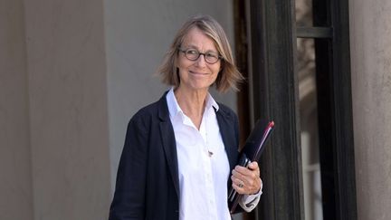 La ministre de la Culture Françoise Nyssen, à la sortie du Conseil des ministres le 12 juillet 2017.
 (PIERRE VILLARD/SIPA)