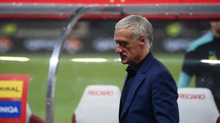 Didier Deschamps lors d'Autriche-France en Ligue des nations le 10 juin 2022. (FRANCK FIFE / AFP)