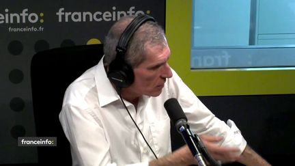 Benoît Collombat, journaliste à la cellule investigation de Radio France, était l'invité de franceinfo mercredi 15 mai.&nbsp; (FRANCEINFO / RADIOFRANCE)