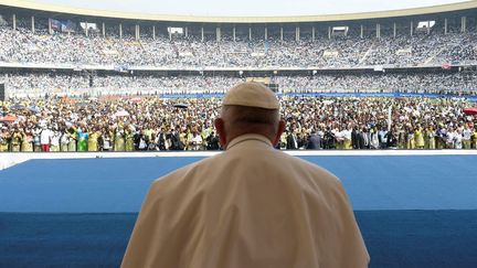 Le pape François dans la stade des Martyrs à Kinshasa (Republique démocratique du Congo). (- / VATICAN MEDIA)