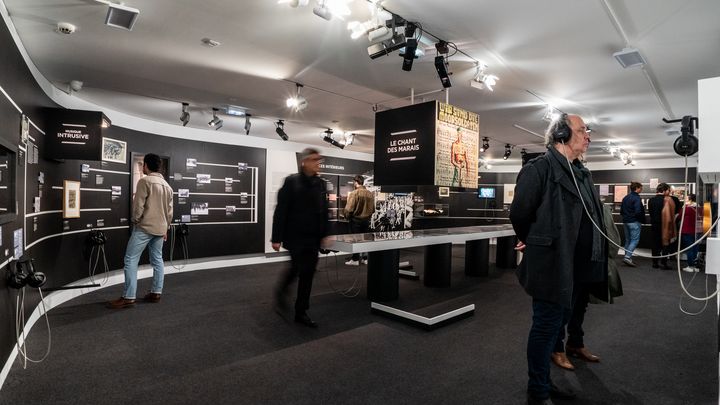 L'exposition "La musique dans les camps nazis" au Mémorial de la Shoah. (YONATHAN KELLERMAN / MEMORIAL DE LA SHOAH)