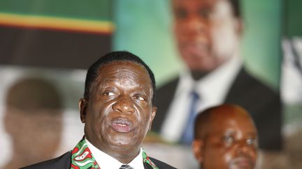 Le président par intérim au Zimbabwe, Emmerson Mnangagwa. (SHAUN JUSA / XINHUA)