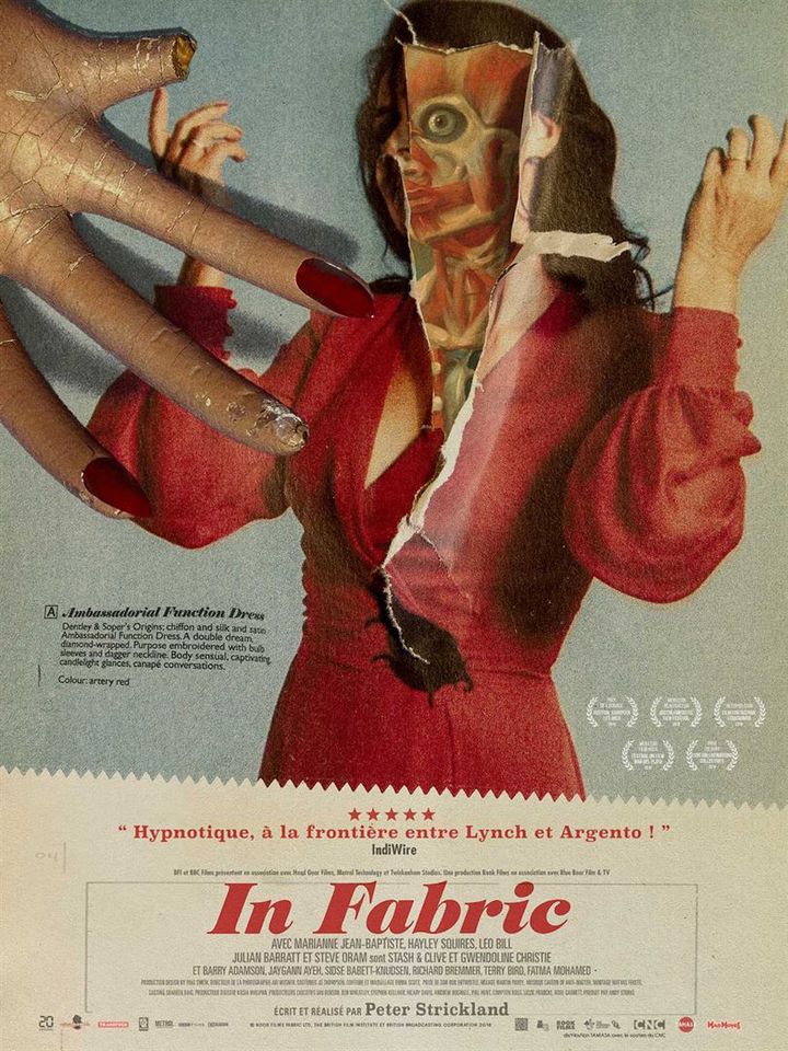 l'affiche de "In Fabric" de&nbsp;Peter Strickland. (Tamasa Distribution)