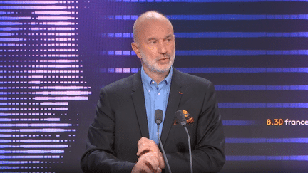 Guillaume Ancel, ancien officier et écrivain, invité du 8h30 franceinfo le 2 novembre 2023. (FRANCEINFO / RADIO FRANCE)