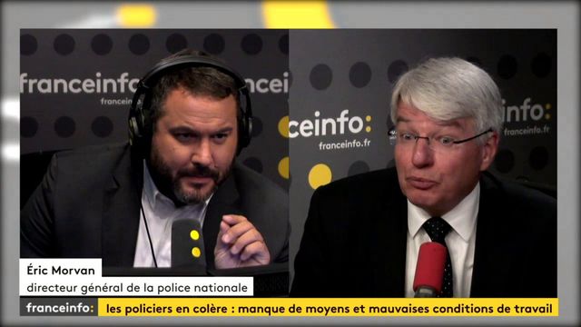 Manifestation de policiers en colère : "non je ne les rencontrerai pas" Eric Morvan