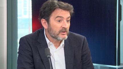 Erwan Balanant, député MoDem du Finistère, vice-président de la commission des lois de l'Assemblée nationale, était l'invité de franceinfo le 29 mars 2023. (FRANCEINFO / RADIO FRANCE)