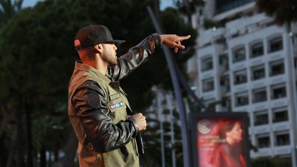 Le rappeur Booba, le 19 mai 2014, &agrave; Cannes (Alpes-Maritimes). (LOIC VENANCE / AFP)