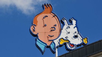 Tintin et Milou dans le ciel de Bruxelles
 (Antoine Lorgnier /AFP)