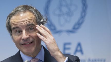 Rafael Grossi, directeur général de l'Agence internationale de l'énergie atomique, au siège de l'agence à Vienne (Autriche), le 6 mars 2023. (ALEX HALADA / AFP)