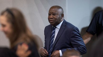 Laurent Gbagbo arrive devant la Cour pénale internationale, le 15 janvier 2019, à La Haye (Pays-Bas). (REUTERS)