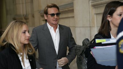 L'acteur Benoît Magimel à son arrivée au&nbsp;tribunal correctionnel de Paris, le 24 mai 2016. (THOMAS SAMSON / AFP)