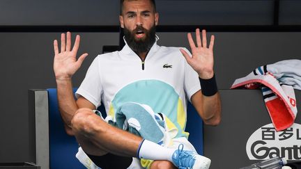 Benoît Paire lors de l'Open d'Australie 2020.  (MANAN VATSYAYANA / AFP)