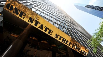 L'immeuble qui abrite les bureaux de l'agence de notation Fitch, &agrave; New York (Etats-Unis). (STAN HONDA / AFP)