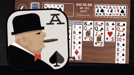  (Il propose une version bien spécifique du célèbre jeu de cartes © Churchill Solitaire)