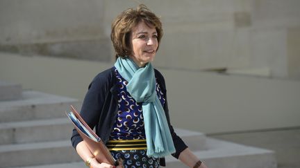 La ministre de la Sant&eacute; Marisol Touraine, le 8 avril 2015 &agrave; l'Elys&eacute;e &agrave; Paris. (LIONEL BONAVENTURE / AFP)