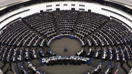 L'enceinte du Parlement européen (PE) à Strasbourg le 13 mars 2013. (AFP - Frédérick Florin)