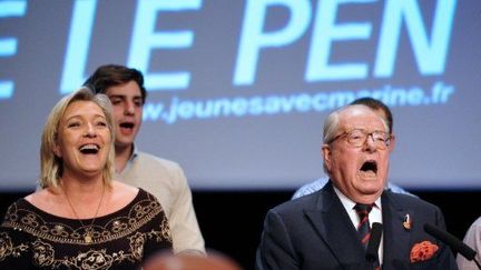 Marine Le Pen ouvre la convention du FN (Joël Davet (AFP))