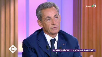 Nicolas Sarkozy sur le plateau de "C à Vous", sur France 5, le 4 septembre 2019. (FRANCE 5)