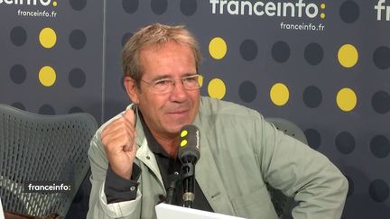 Frédéric Ploquin, journaliste d'investigation et auteur du livre "La peur a changé de camp" et "Les narcos français brisent l'omerta", sur franceinfo le 24 septembre 2018. (RADIO FRANCE / FRANCEINFO)