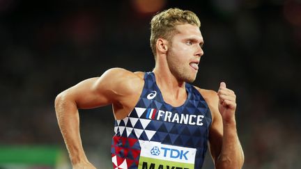 Kevin Mayer pendant les championnats du monde d'athlétisme à Londres, en 2017. (IAN LANGSDON / EPA)