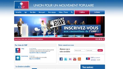 Capture d'écran du site de l'UMP u-m-p.org (DR)