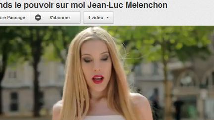 "Prends le pouvoir sur moi Jean-Luc Mélenchon"...Clip signé Victoire P. (You Tube)