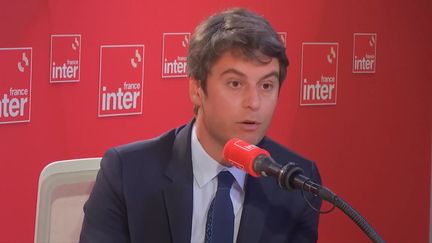 Gabriel Attal, Premier ministre, le 13 juin 2024 sur France Inter. (FRANCE INTER / RADIO FRANCE)