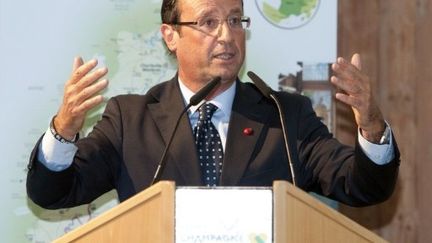 François Hollande reste le favori des sondages à quatre mois du scrutin (AFP - Miguel Medina)