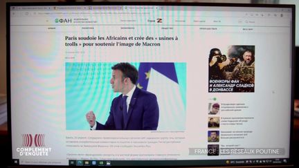 Réseaux Poutine :&nbsp; "Complément d'enquête" révèle une tentative de manipulation de l'élection présidentielle de 2022 (ENVOYÉ SPÉCIAL  / FRANCE 2)