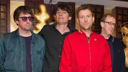 Blur lors de l'annonce de la sortie de leur nouvel album, le 19 février 2015.
 (Brian Rasic/REX/REX/SIPA)