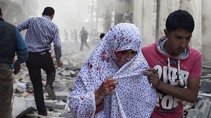 Une photo de Fabio Bucciarelli, tiré de son reportage en Syrie Bataille à mort, 1er prix TROPHÉE PHOTO – PRIX NIKON
 (Prix bayeux/ Fabio BUCCIARELLI - AFP)