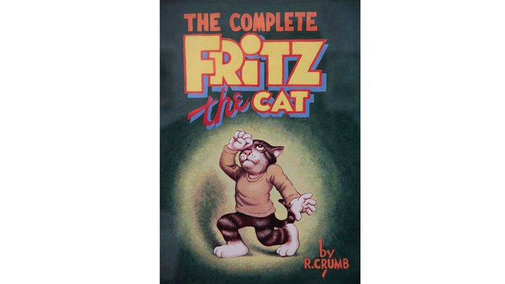 Couverture d'un album de "Fritz le chat" expos&eacute;e au Mus&eacute;e d'art moderne de la ville de Paris. (PMG / SIPA)