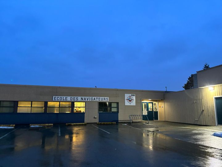 The navigators' school in Richmond, south of Vancouver, where the Frenchwoman teaches.  As throughout her career in Montpellier, British Columbia, Anne Chanéac is a kindergarten and first grade teacher in a French-speaking school.  (Photo Anne Chanéac)