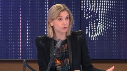 Agnès Pannier-Runacher, ministre chargée de l'Industrie, était l'invitée du "8h30 franceinfo", lundi 16 novembre 2020.&nbsp; (FRANCEINFO / RADIOFRANCE)