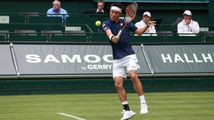 Kei Nishikori avait battu Lucas Pouille lors du premier tour. (FRISO GENTSCH / DPA)